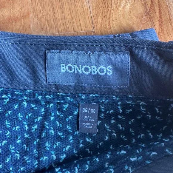 Bonobos Mens Pants Size 36/30 Grey Chino Slim Straight Cotton Blend - Picture 4 of 6